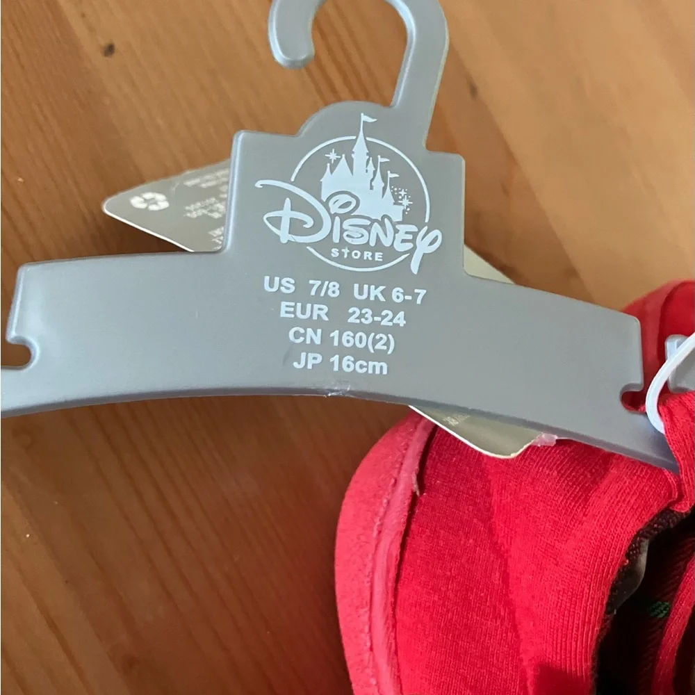 NWT Disney Red Mickey Mouse Reindeer Slippers Size 7/8 Toddler